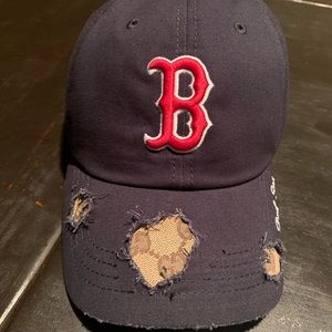 *Reserved* Repurposed Gucci Boston Hat. ⚾️